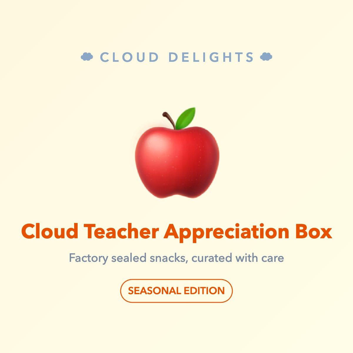Cloud Teacher Appreciation Box