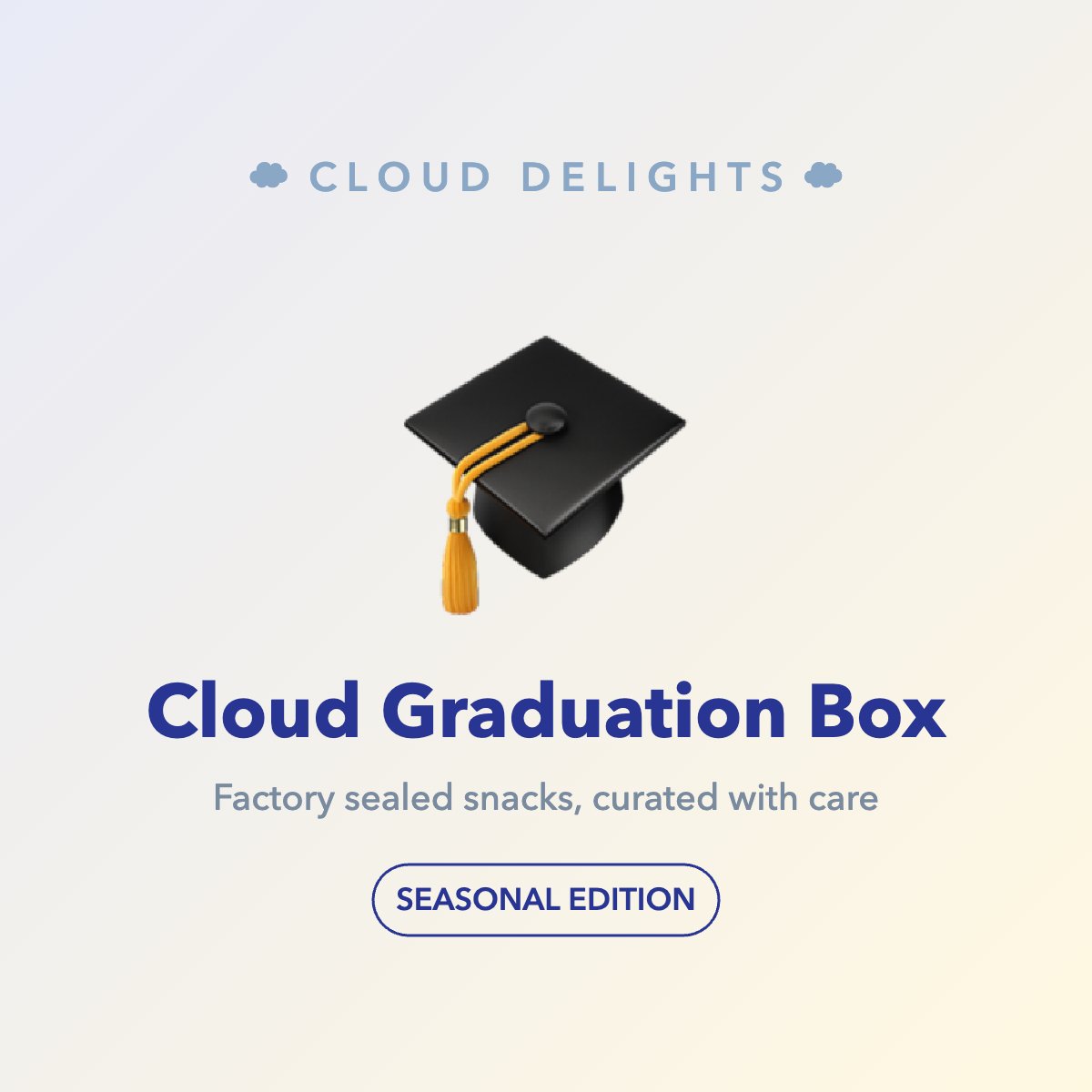 Cloud Graduation Box